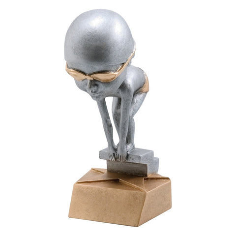 Bobblehead Swimming Resin