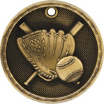 2" 3D Baseball & Softball Medals