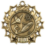 2 1/4" Ten Star Science Medals
