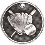 2" 3D Baseball & Softball Medals