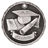 2" 3D Graduation Medals