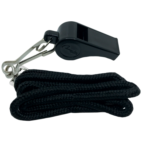 Medium Plastic Whistle with Lanyard