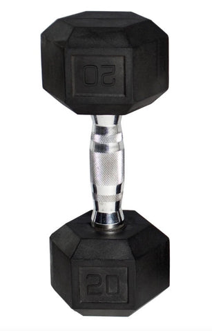 Rubber Coated Hex Dumbbell