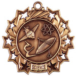 2 1/4" Ten Star Science Medals