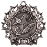 2 1/4" Ten Star Science Medals